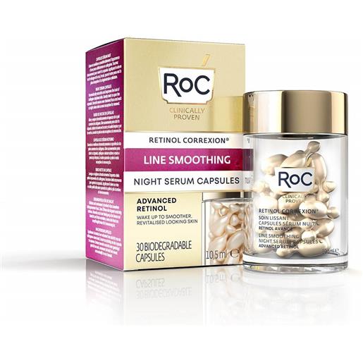 ROC OPCO LLC roc retinol correxion line smoothing siero notte levigante - siero antirughe in capsule - 30 capsule