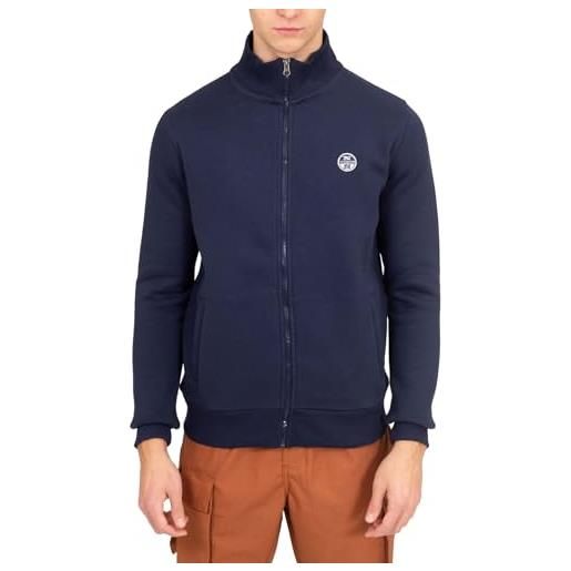 NORTH SAILS - felpa uomo con zip e logo - taglia m