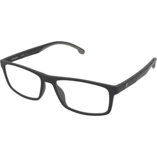 Carrera ca8065/cs 003/uc | occhiali da vista graduati | plastica | rettangolari | nero | adrialenti