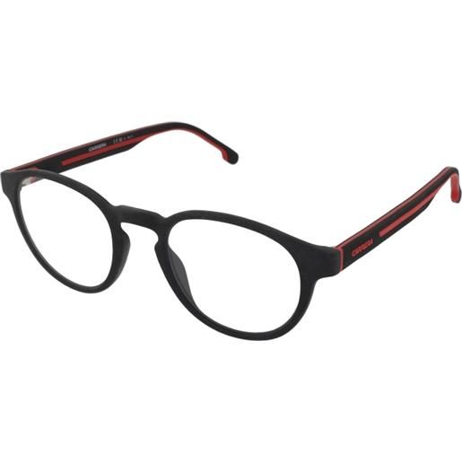 Carrera ca8066/cs oit/uc | occhiali da vista graduati | plastica | panthos | nero, rosso | adrialenti