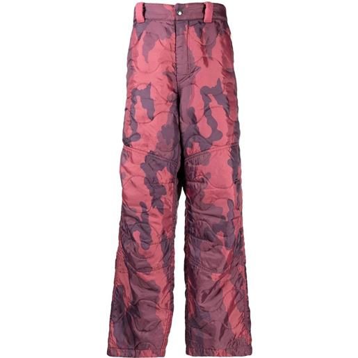 OAMC pantaloni con stampa camouflage - viola