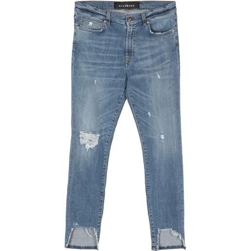 John Richmond jeans skinny a vita media - blu
