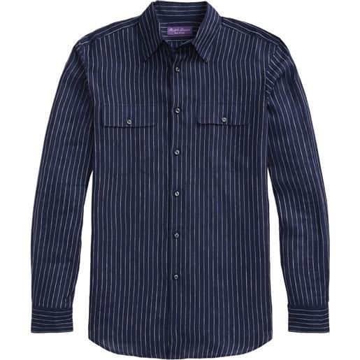 Ralph Lauren Purple Label camicia a righe - blu