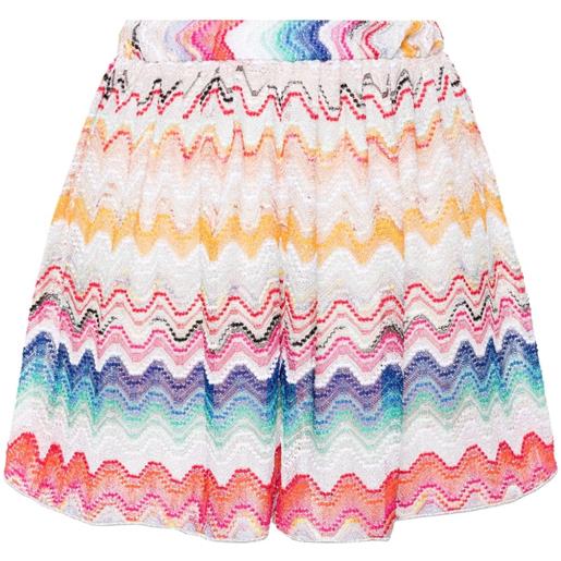 Missoni shorts con motivo a zigzag - multicolore