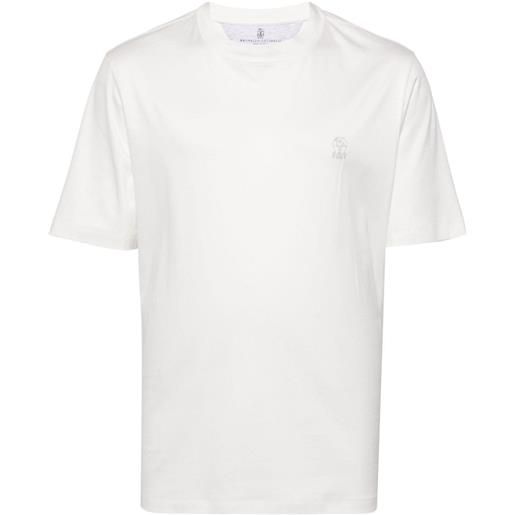 Brunello Cucinelli t-shirt con stampa - bianco