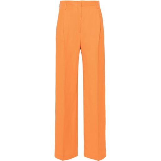 Antonelli pantaloni sanzio dritti a vita alta - arancione