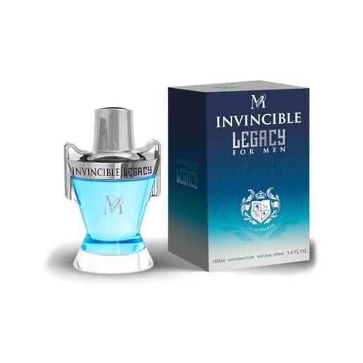 MONTAGE-profumo uomo eau de parfum invincible legacy for men flacone da 100ml