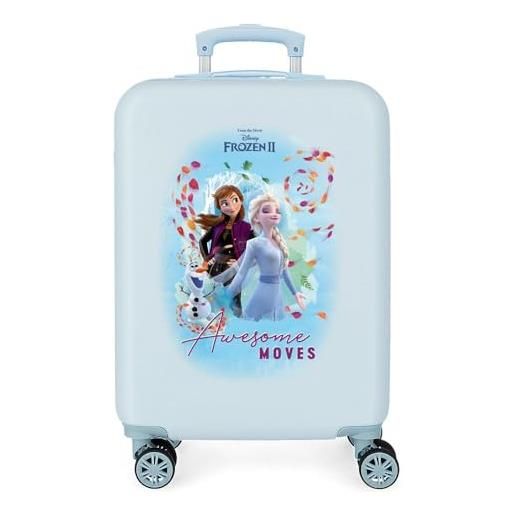 Frozen disney awesome moves, valigia baita rigida 55cm bambine e ragazze, blu (blue), 38 x 55 20 cms