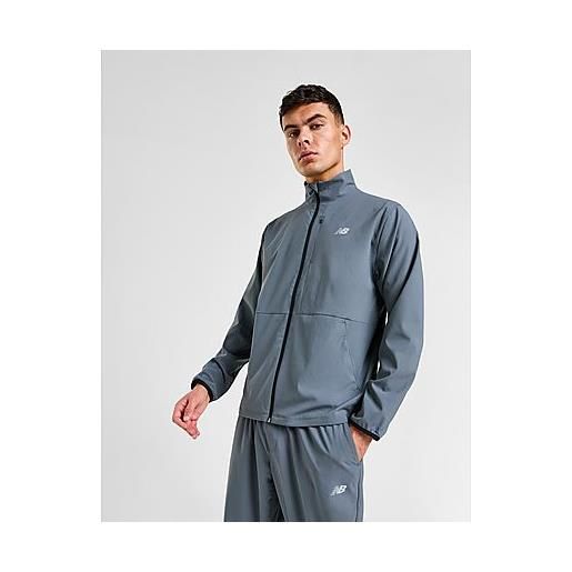 New Balance giacca in tessuto zip integrale, grey