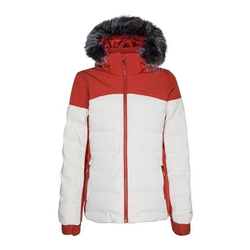 Protest blackbird snowjacket, giacca donna, bianco, xl/42