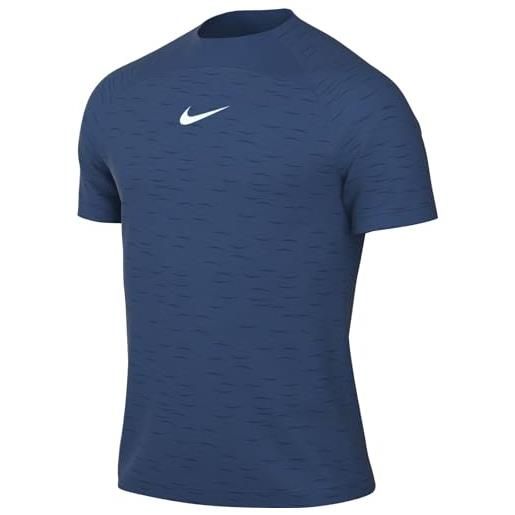 Nike m nk df acd top ss mat nov, court blue/white, xs uomo