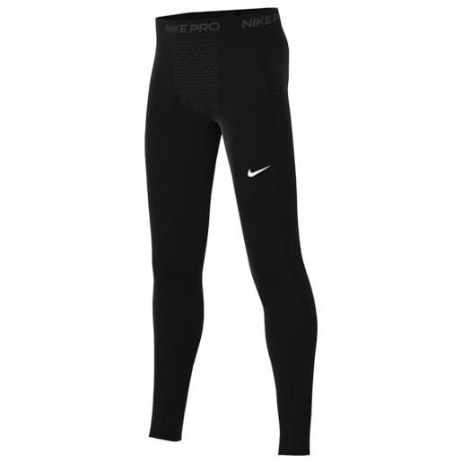 Nike b np df tight 24 pantaloni, nero/nero/bianco, 6-7 anni bambino