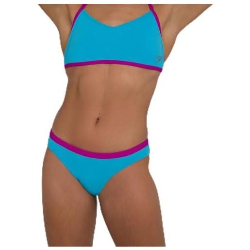 Speedo solid waistband brief af, parte inferiore bikini. Donna, turchese, rosa diva, nero, 34