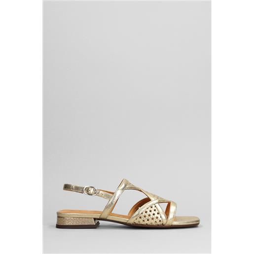 Chie Mihara sandali flats tassi in pelle oro