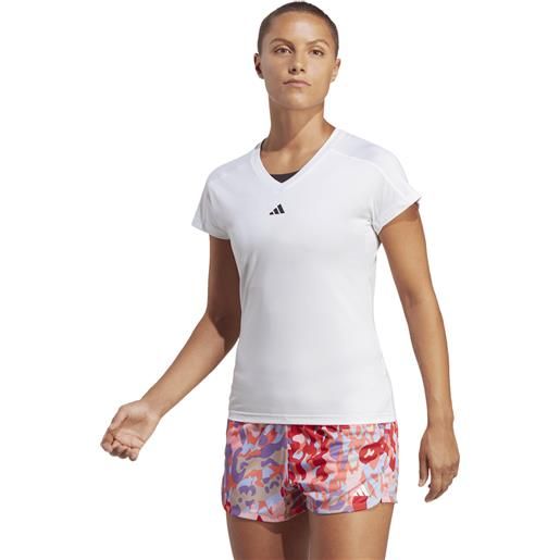 ADIDAS train-essentials minimal branding v-neck t-shirt allenamento donna