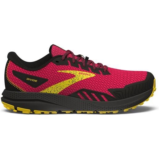 BROOKS scarpe terreni misti brooks divide 4 w fucsia/nero/giallo