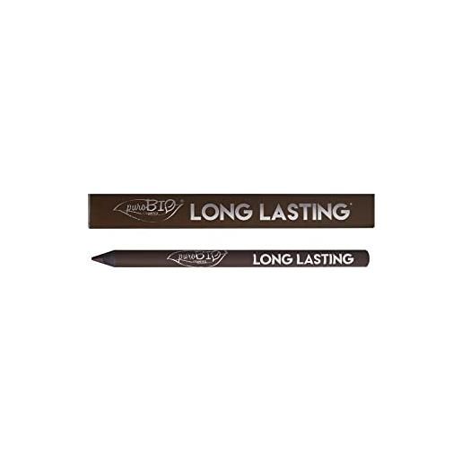 PUROBIO matita occhi long lasting marrone - morbida e sfumabile - ecobio cod. 19, 1.0 unità