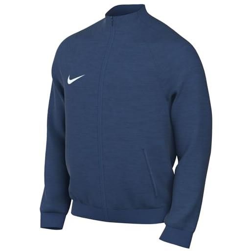 Nike m nk df acd trk jkt k mat nov giacca, court blue/white, xl uomo
