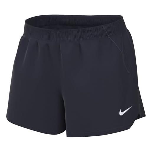 Nike women's park 20 knit short corto, ossidiana/ossidiana/bianco, m/l uomo