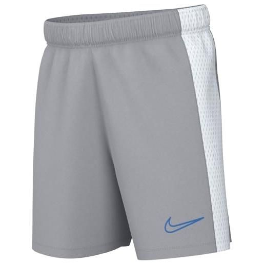 Nike k nk df acd23-pantaloncini k br pantaloncini al ginocchio, wolf grey/white/lt photo blue, 6-7 anni unisex-bambini