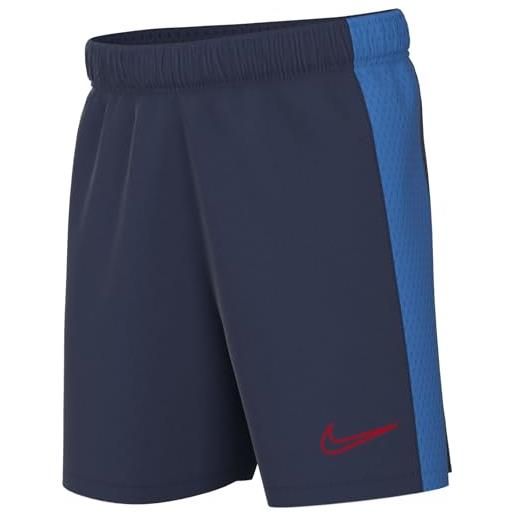 Nike k nk df acd23-pantaloncini k br pantaloncini al ginocchio, wolf grey/white/lt photo blue, 14-15 jahre unisex-bambini