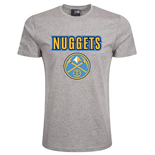 New Era - maglietta nba denver nuggets team logo - grigio