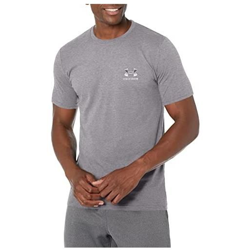 Under Armour men's standard freedom lockup short sleeve t-shirt, (036) steel light heather / / halo gray, 3x-large