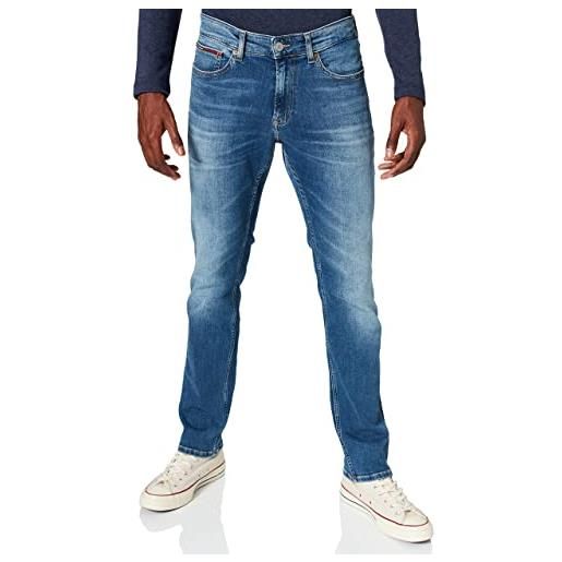 Tommy Jeans scanton slim ae136 mbs, jeans, uomo, 29w/34l, blu (denim medium)