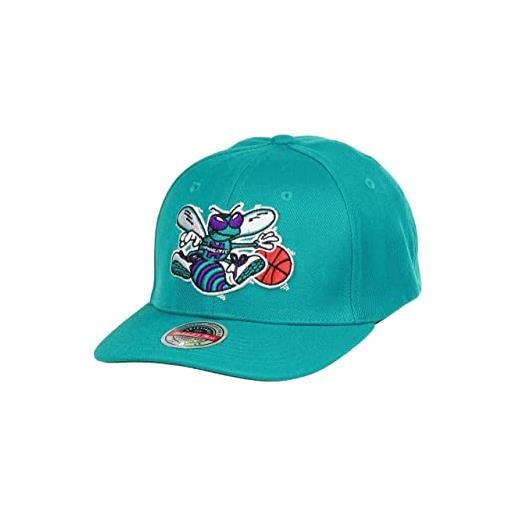 Mitchell & Ness charlotte hornets teal nba team ground 2.0 stretch snapback hwc cap - one-size
