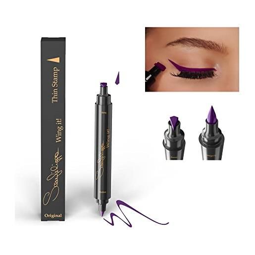 Sanfilippo wing it!Eyeliner and eye wing stamp- eyeliner con stampino- stampino piccolo orchid