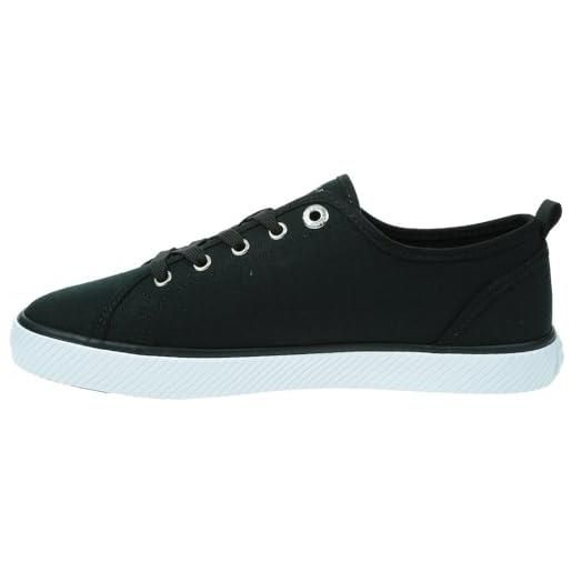 Tommy Hilfiger sneakers donna canvas scarpe, nero (black), 38