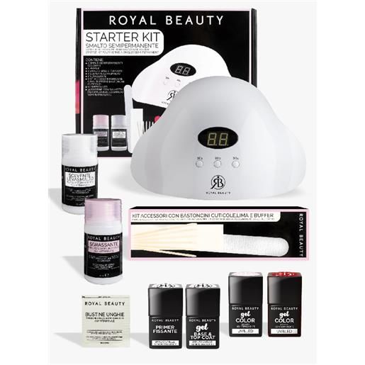 Royal Beauty start kit gel semipermanente con lampada led - -