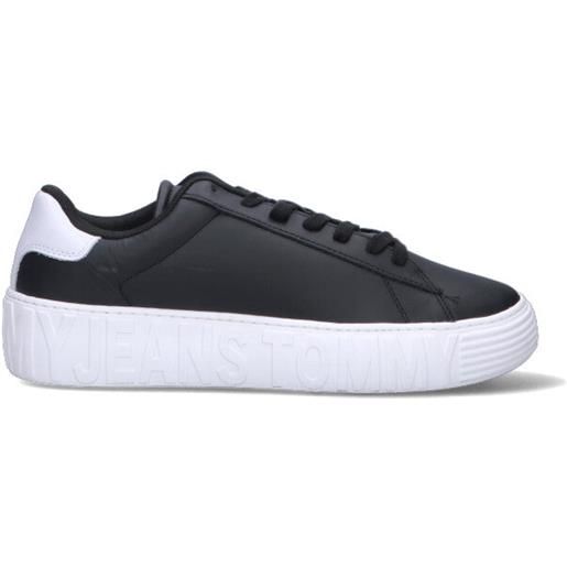 TOMMY HILFIGER JEANS sneakers uomo nero