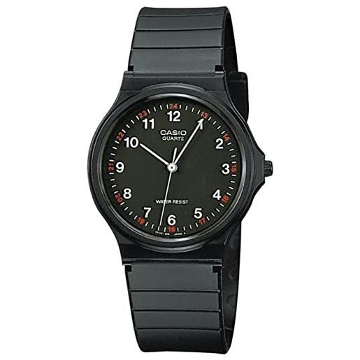 Casio orologio da polso analogico mq-24-1blleg nero, bracciale