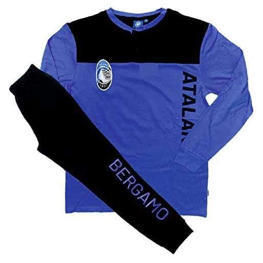 BrolloGroup tuta homewear atalanta bergamo pigiama cotone interlock personalizzabile con nome e numero (senza scatola) ps 07017