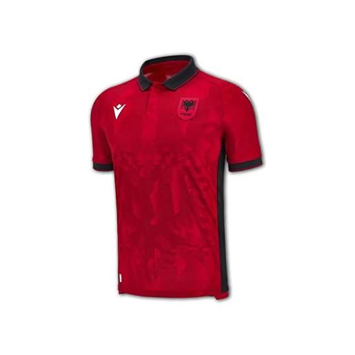 Macron 2023-2024 albania home authentic football soccer t-shirt maglia