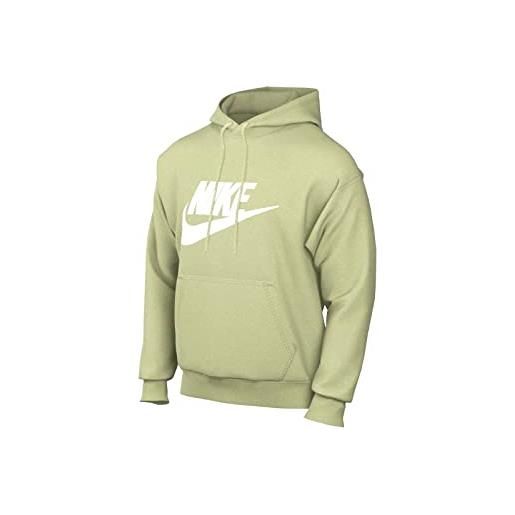 Nike felpa da uomo con cappuccio club graphic verde taglia xs codice bv2973-334