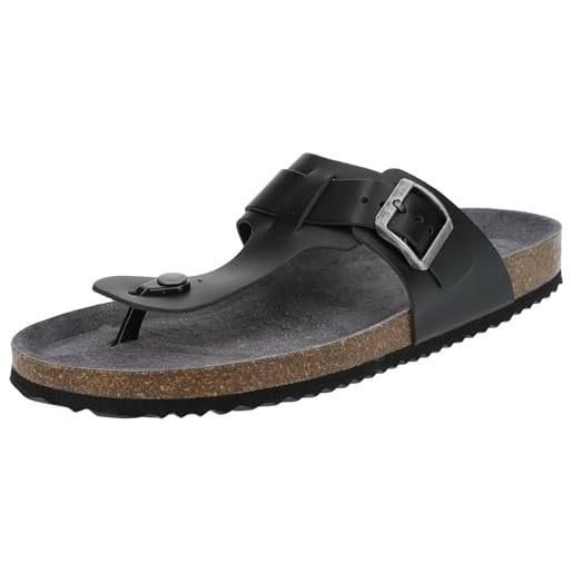 Geox u sandal ghita d, infradito, nero, 40 eu