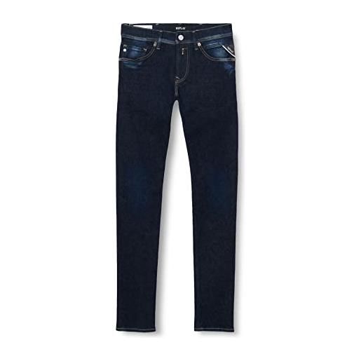 Replay jondrill riciclato jeans, 007 blu scuro, 34w x 34l uomo