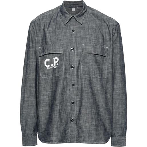 C.P. Company camicia con stampa - grigio