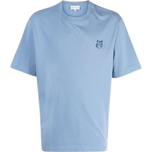 Maison Kitsuné t-shirt bold fox - blu