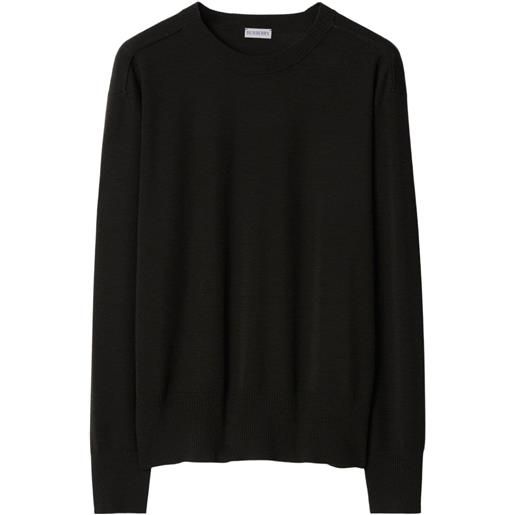 Burberry maglione con dettagli a contrasto - nero