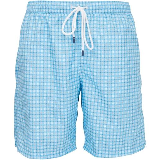 Fedeli shorts con stampa geometrica - blu