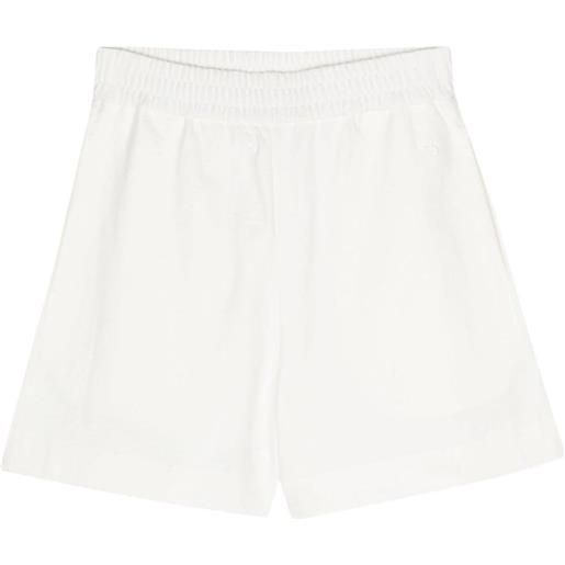 Jil Sander shorts sportivi con ricamo - bianco