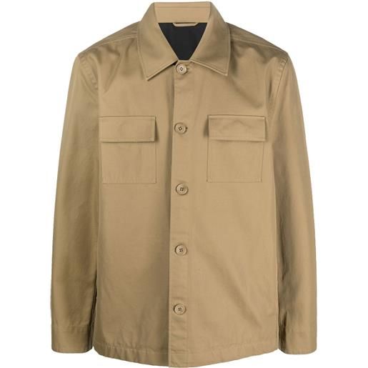 Filippa K giacca-camicia con bottoni - verde