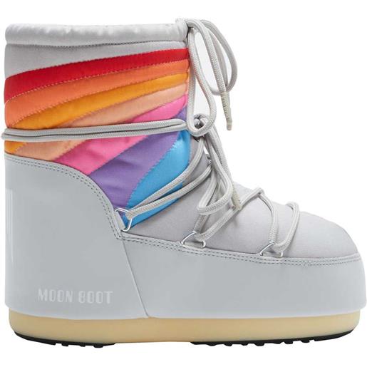 Moon Boot icon low rainbow snow boots beige eu 36-38 donna