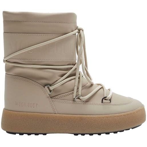 Moon Boot ltrack tube rubber snow boots beige eu 36 donna