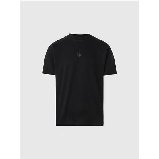 North Sails - t-shirt con stampa tridente, black