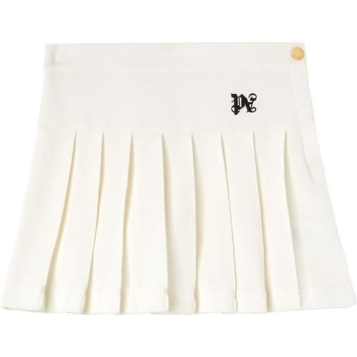 Palm Angels minigonna plissettata - bianco