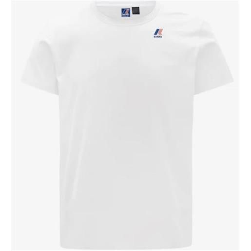 K-way le vrai edouard white t-shirt m/m uomo